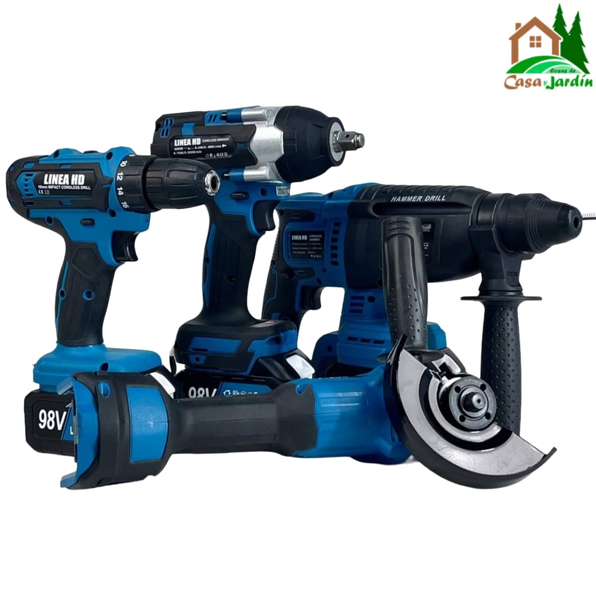 Pack Herramientas 4 en 1 Línea HD 98V